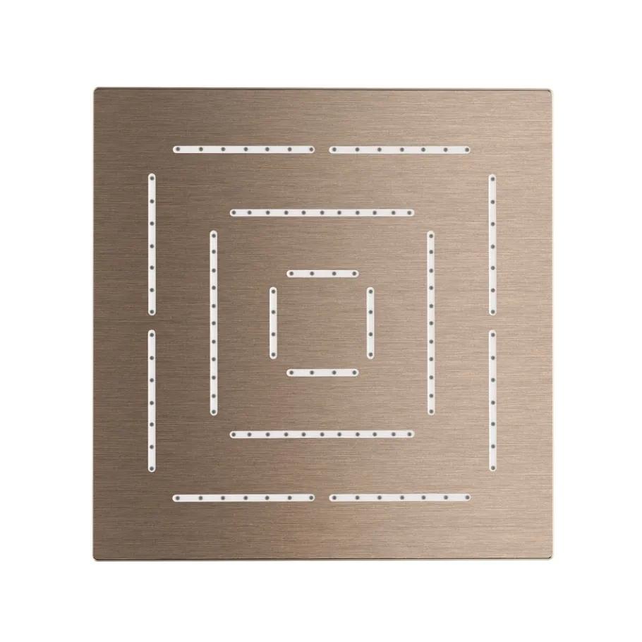 Square Shape Single Flow Maze Overhead Shower - Gold Dust - OHS-GDS-1605