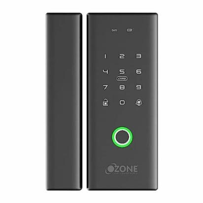 Ozone Smart Wi-Fi Lock for Wooden Doors by Ozone for Bedroom, Office : Colours available: Black