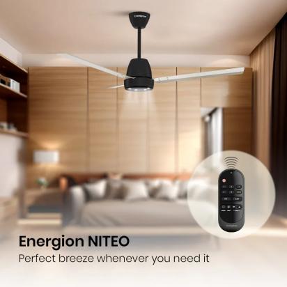 Crompton Energion NITEO BLDC Ceiling Fan - Ivory Black by Crompton : Colours available: Ivory 8 1