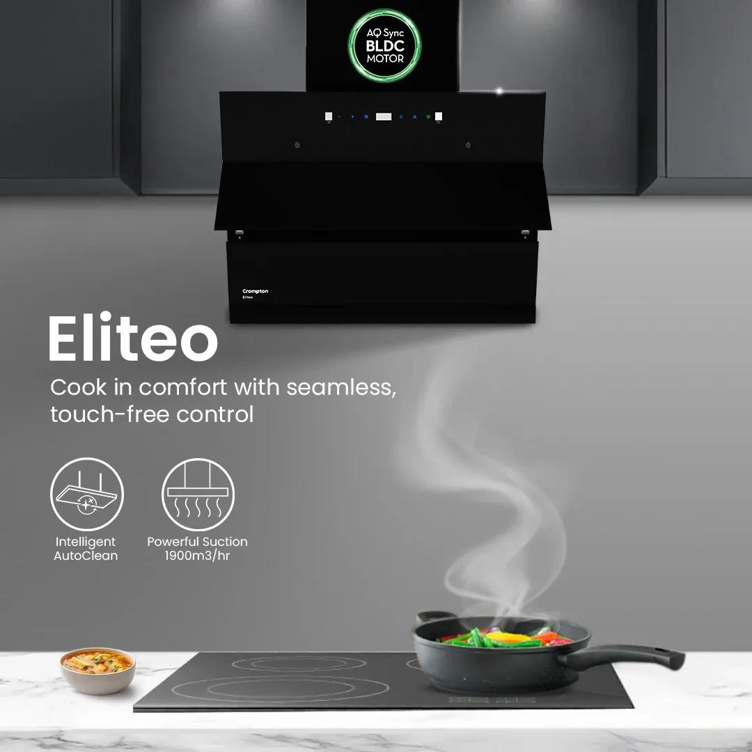 Crompton Eliteo Inclined Filterless Chimney 60cm 1
