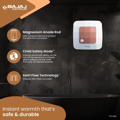 Bajaj Maestro Water Heater - 10L by Bajaj : Colours available: Brown 10 4
