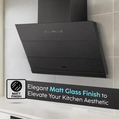 Glen Auto Clean Matt Glass Chimney Filter-less with Heat Sensor, BLDC Motor 1600 m³/h - 60/75/90cm (CH6073HSRMGAC) 2