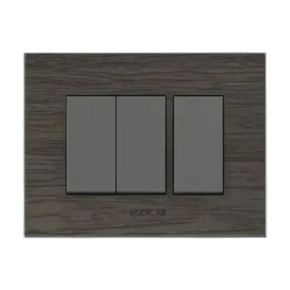 Polycab Caprina Cover Plate|African Wegne| 1 Module by Polycab