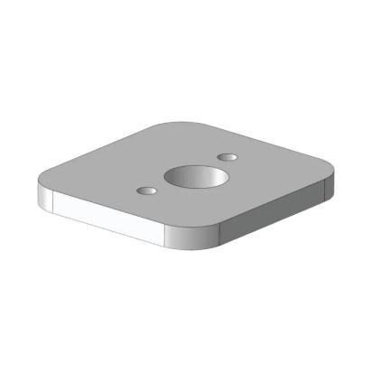 Ozone Spigot  Handrail Fitting - OZRSP-BP-55X60X1H SSS by Ozone for Interior, Exterior : Colours available: Silver