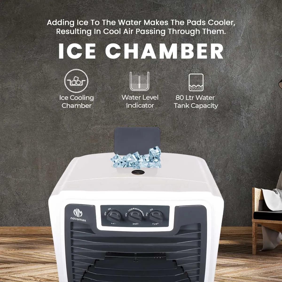Novamax Supremo 80 L Desert Air Cooler ( Honeycomb Cooling Technology & Ice Chamber) 4