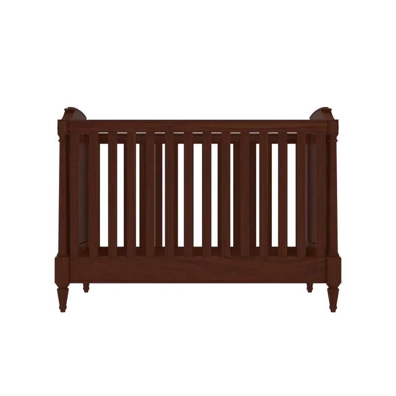 Woodshala Antique Richard Brown Finished Wooden Handmade Cradle 2