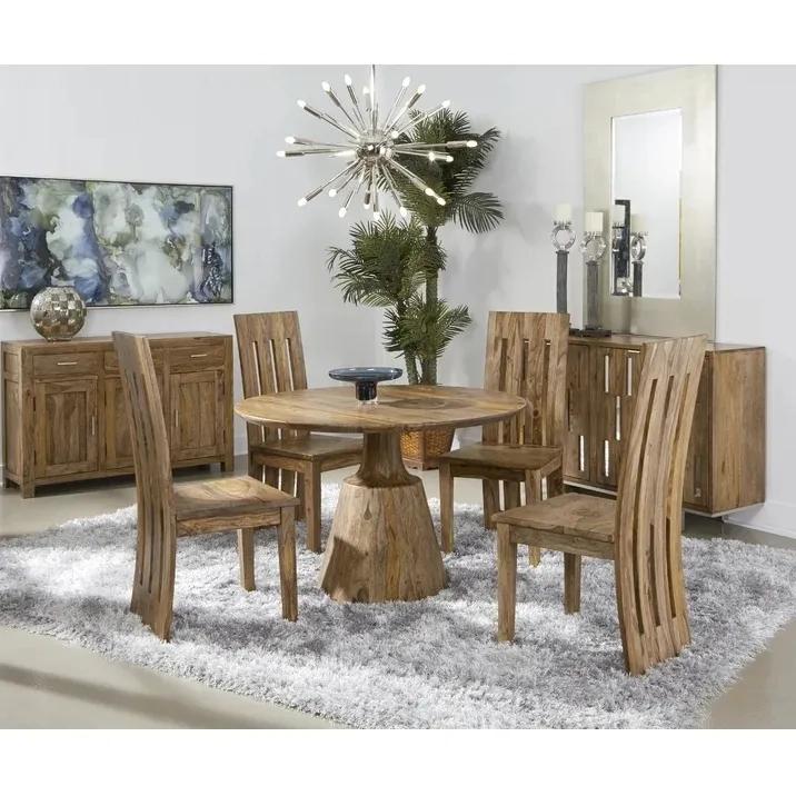 Daywithwood Sheesam Wood Dining Set With 4 Chair,Furniture