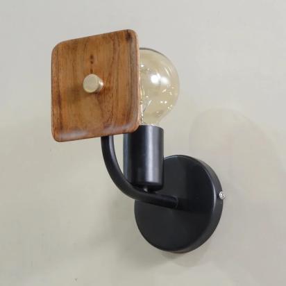 The Living Influence Lodge Wooden Wall Sconce 1