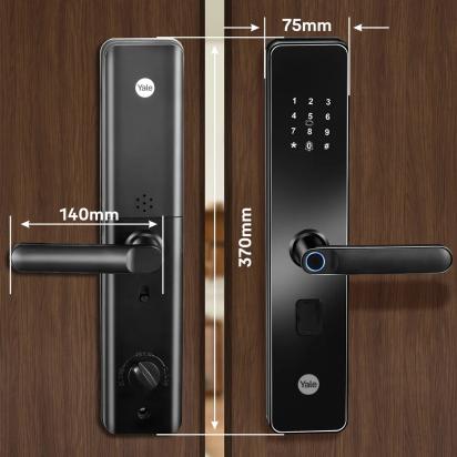 YDME100NxT Smart Door Lock - Black by Yale : Colours available: Black 6 5
