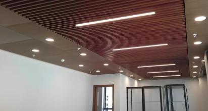 Highline Rollform Baffle by Highline Building Products for Interior : Colours available: Brown 1 2