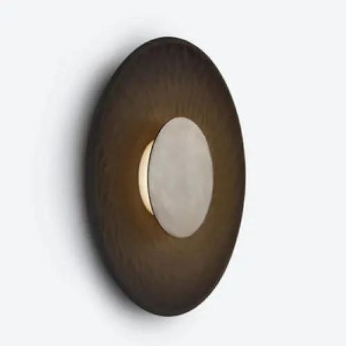 The Living Influence Disc Wall Light in Black Wall Sconce 2