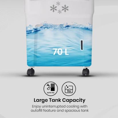 Crompton Jedi DAC Air Cooler - 70-L by Crompton : Colours available: Black, White 10 4