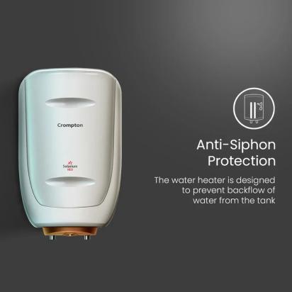 Crompton Solarium Neo, 2000W Storage Water Heater - 10-L by Crompton : Colours available: Ivory 5 2