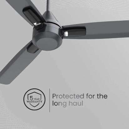 Crompton Energion Cromair Plus BLDC Ceiling Fan - Titanium Effect by Crompton : Colours available: BlackChrome 2 4