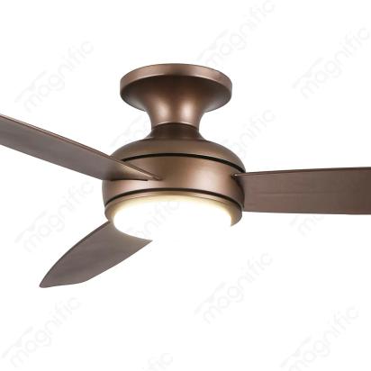 Magnific Maestro – 47″ Modern Hugger Fan with LED Light for Low Ceilings - Brown by Magnific : Colours available: Brown 1 2