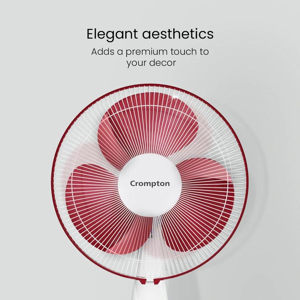 Crompton Hiflo Neo Table Fan - Crimson Red 3