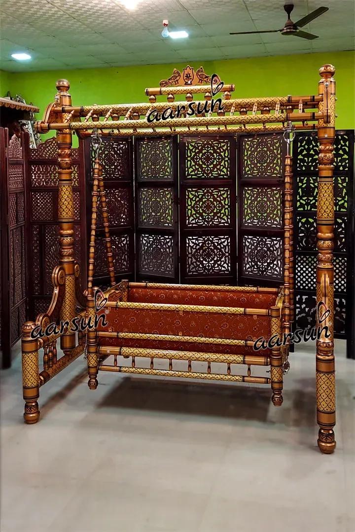 Aarsun 2 in 1 Indoor Jhula Swing & Palna Cradle 1