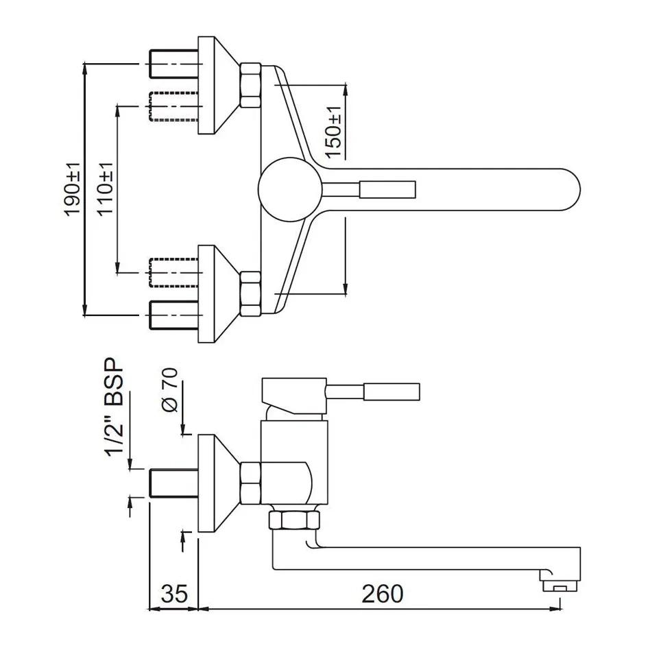 Jaquar Single Lever Sink Mixer - SOL-CHR-6163 1