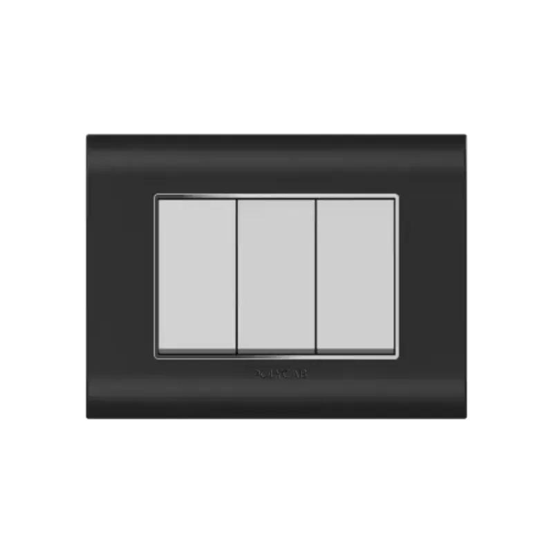 Polycab Curl Plus 8M (H.) Grid Frame + Cover Curl Plus Matt Black Levana