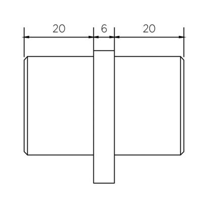 Ozone Handrail Connector - OZRAC-JO-42 SSS by Ozone : Colours available: Silver 1 1