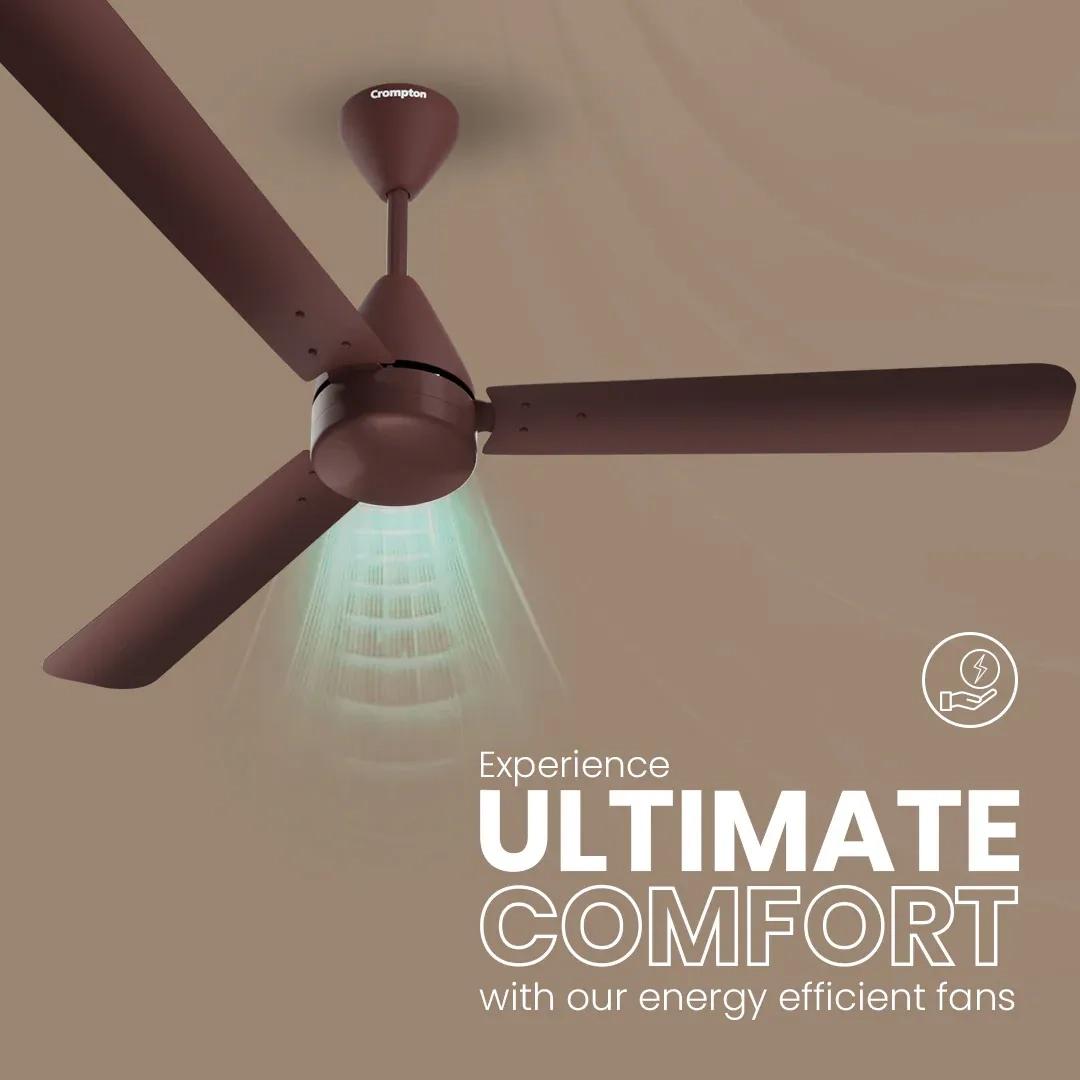 Crompton Energion Hyperjet BLDC Ceiling Fan - Brown 4