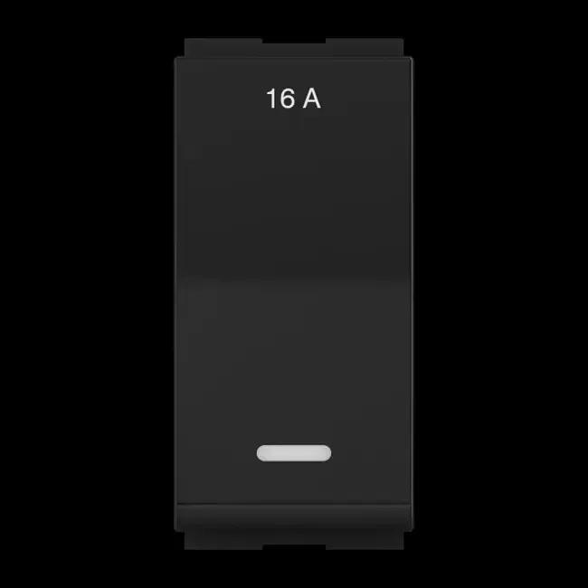 GM Modular Zurico 1 Way Switch with Indicator (LED) AA 1 612 - Electric Grey