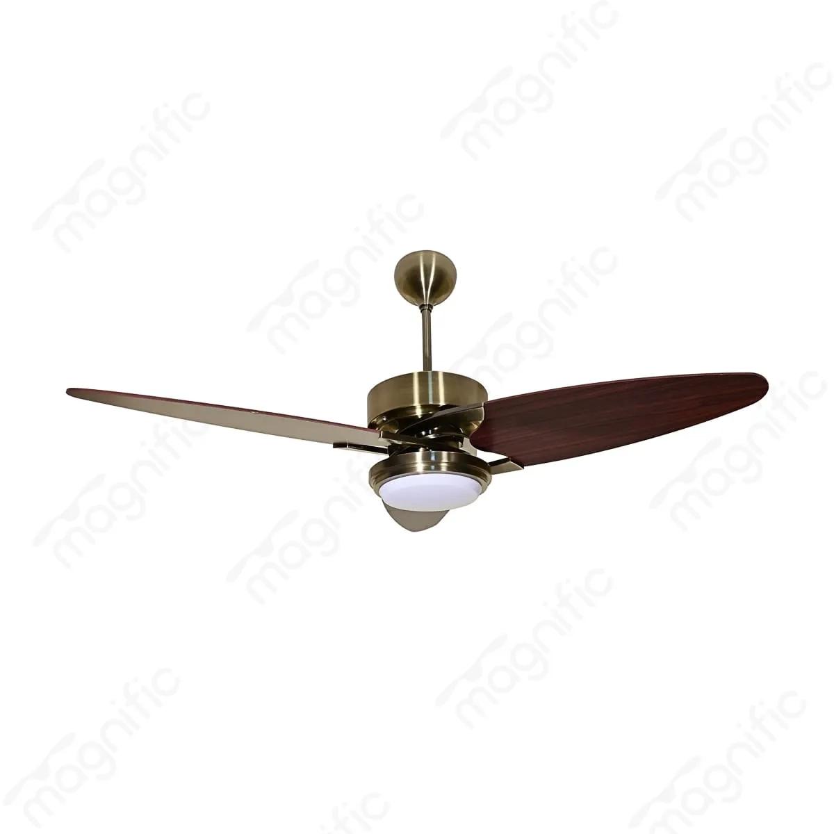 Magnific Airwind – 52″ Modern Ceiling Fan with LED Light for Living Room - Rose Wood 1