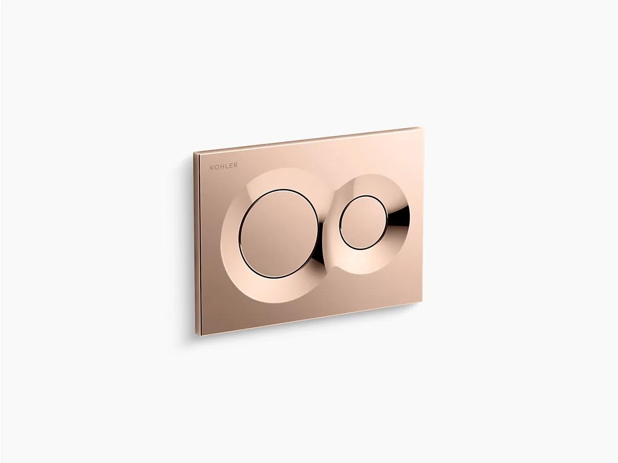 Kohler Lynk Dual-Flush Faceplate - Vibrant Rose Gold