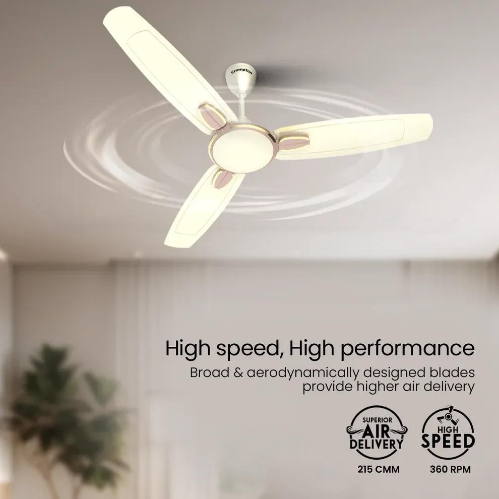 Crompton High Speed Java | Star Rated Ceiling Fan - Pearl Ivory 3