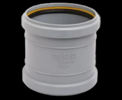 Truflo SWR Pipe Fitting Coupler - SF06000090 by Truflo by Hindware for Sanitary Waste Water : Colours available: Grey