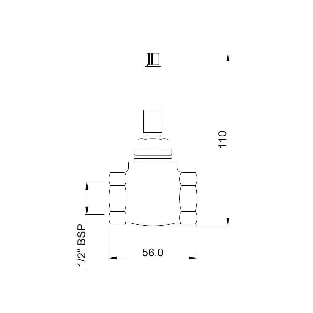 Jaquar Reduced Body of Concealed Stop Cock - ALD-CHR-069 1