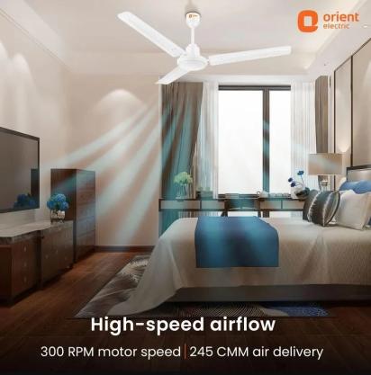 Orient Electric Falcon 400 Ceiling Fan 1400MM White by Orient Electric : Colours available: White 3 1