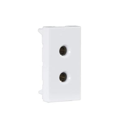 Orpat 6A 2 Pin Socket – OPST-7217 – White (Pack of 30) by Orpat : Colours available: White 1 1