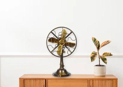 TheFanStudio Antique Table Fan by The Fan Studio : Colours available: AntiqueBronze