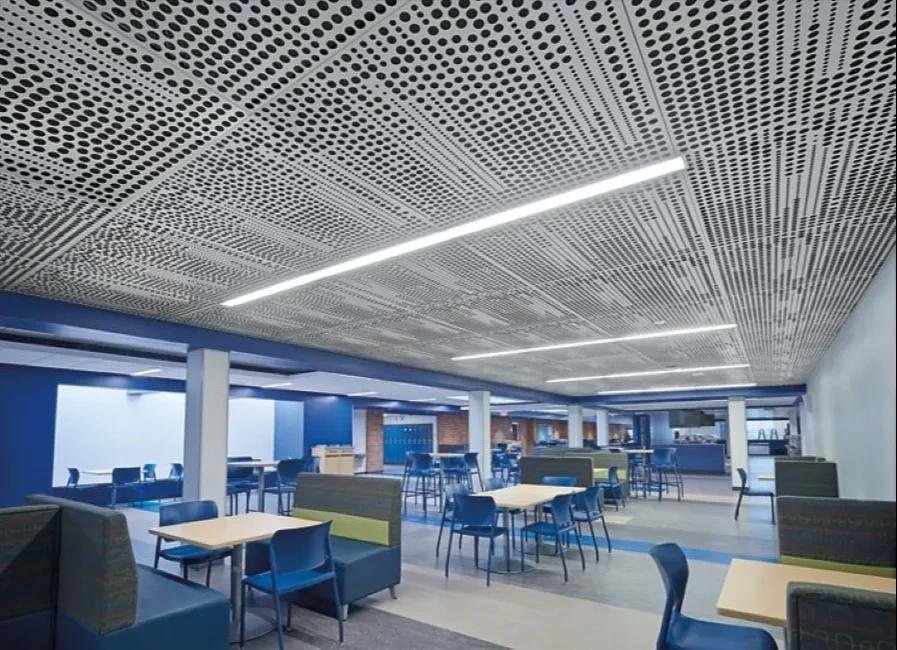 Techno Acoustic Gi Clipin Custom Perforated Ceiling Tile
