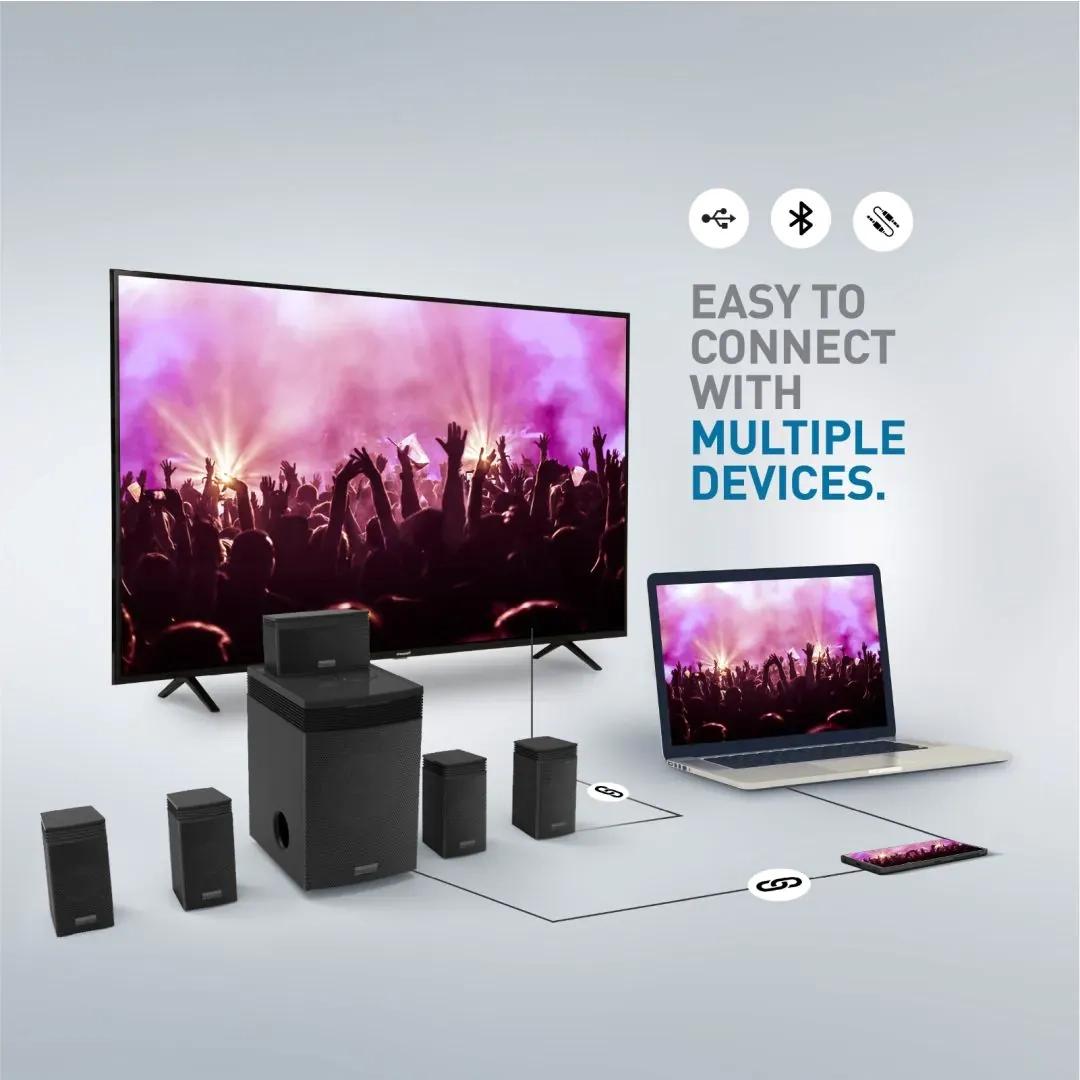 Panasonic SC-HT550GW-K 150 W Bluetooth Home Theatre (Black, 5.1 Channel) 4