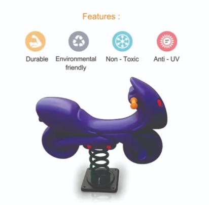 Ok Play Bike Rider Spring Rocker by OK Play for Outdoor, Indoor : Colours available: Purple 1 1