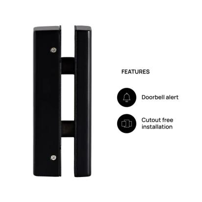 Ozone Smart Wi-Fi Lock for Glass Doors by Ozone for Bedroom, Office : Colours available: Black 12 6