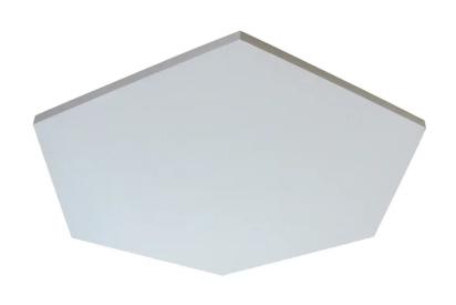 Anutone Soft Subtex Shapes Nubby Hexagon - Acoustic Panel by Anutone for Ceiling : Colours available: White