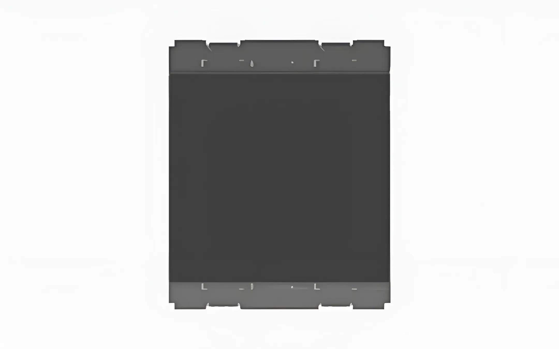 Norisys Charcoal Black Palm Switch 6A One-Way Double Pole - 2 Module