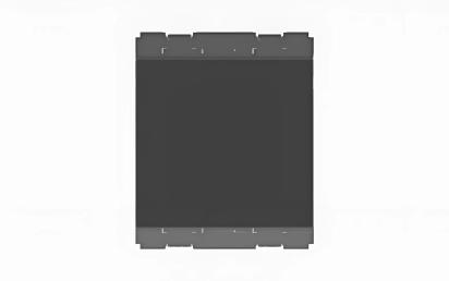 Norisys Charcoal Black Palm Switch 6A One-Way Double Pole - 2 Module by Norisys : Colours available: Black
