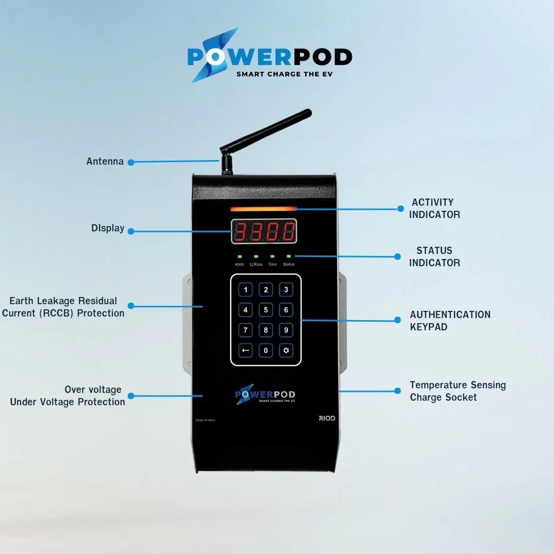 Riod EV Charging station PowerPod Home for Personal use 3