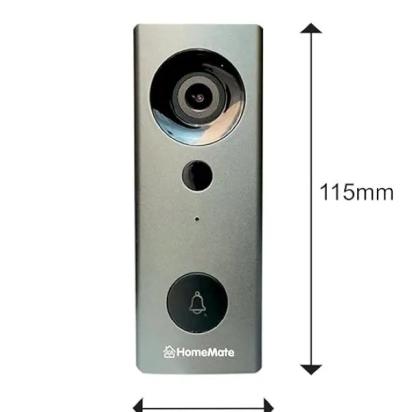 Wi-Fi Smart Video Door bell with Rechargeable battery & Chime by Homemate 1 1