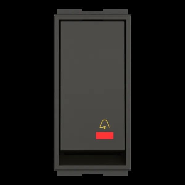 GM Modular 6AX AER9 Bell Push Switch With Indicator (LED) AA 1 435 - Graphite Magnesia