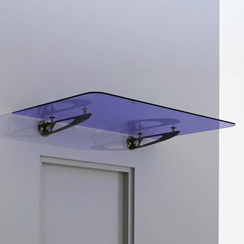 Ozone Trio Shaped Wall Mounted Canopy Fitting With Glass on Top | Finish: Stainless Steel