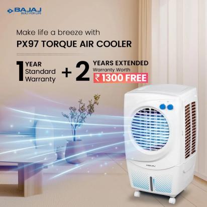 Bajaj PX97 Torque - Air Cooler by Bajaj : Colours available: White 10 1