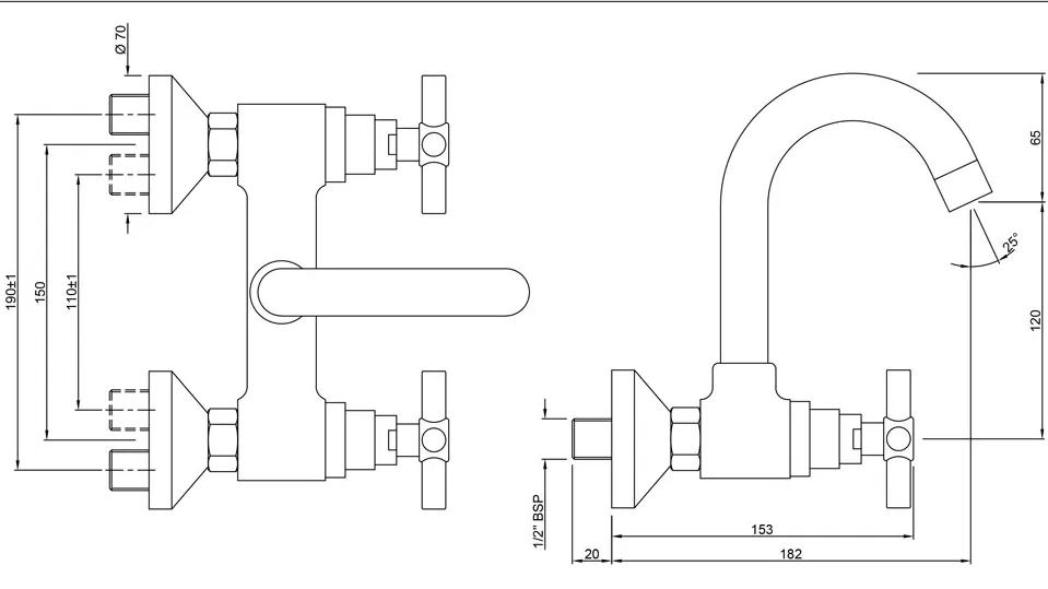 Jaquar Sink Mixer - SOL-CHR-6309 1