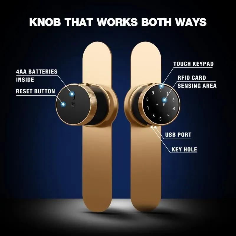 Ozone Smart Bluetooth Internal Lock with Lock Plate for Wooden & Metal Doors 3