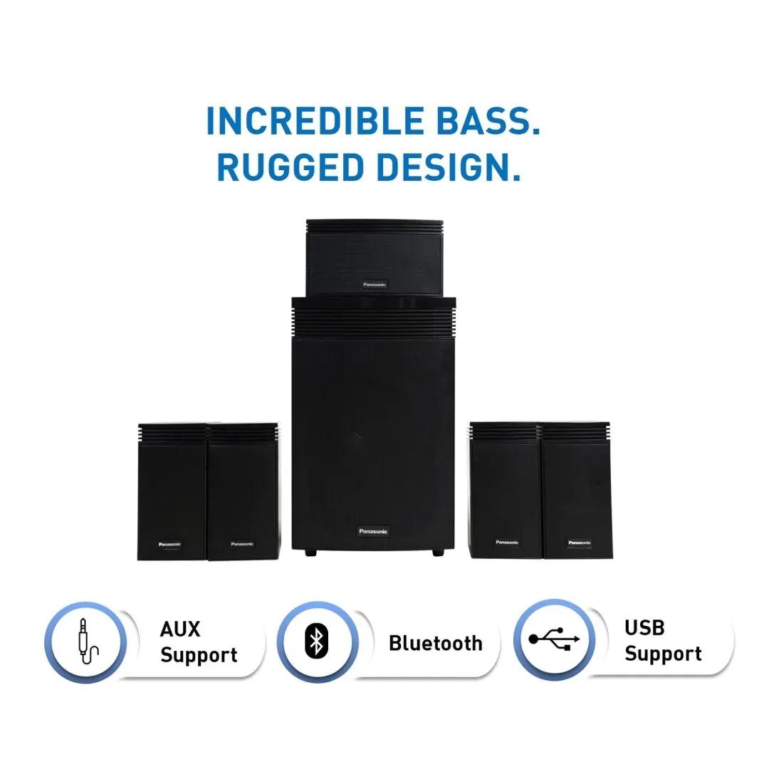 Panasonic SC-HT550GW-K 150 W Bluetooth Home Theatre (Black, 5.1 Channel)