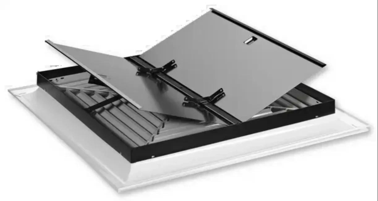 Trox DLQ for Four-Way Horizontal Supply Air Discharge, with Fixed Air Control Blades – Sheet Steel Diffuser Face 2